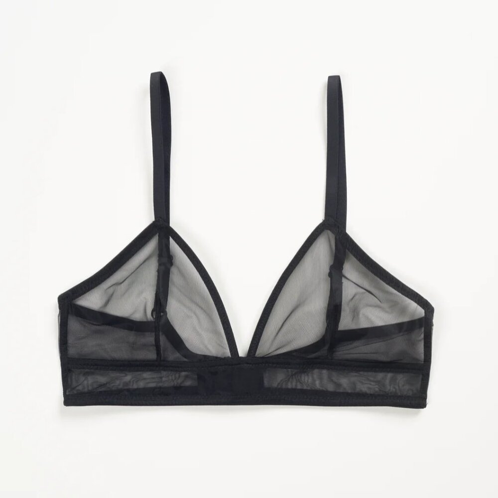 Else Bare Minimal Soft Triangle Bra in Black